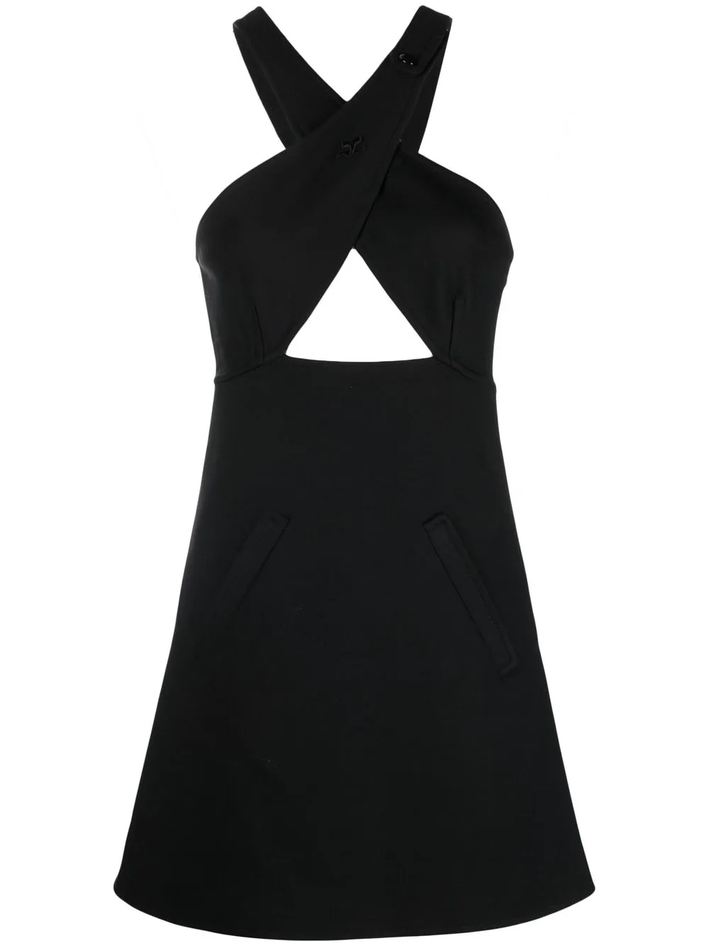 

Платье без рукавов Courrèges, черный