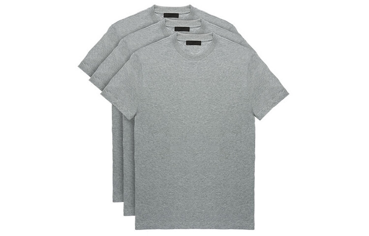 

Футболка мужская, комплект из трех предметов, серая Prada, цвет Three-piece pack (grey)