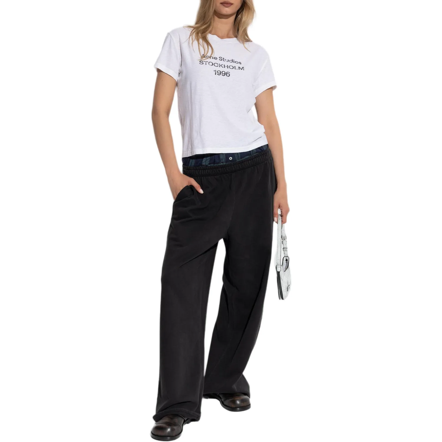 Вязаные спортивные брюки Women's Acne Studios, черный — фото 2