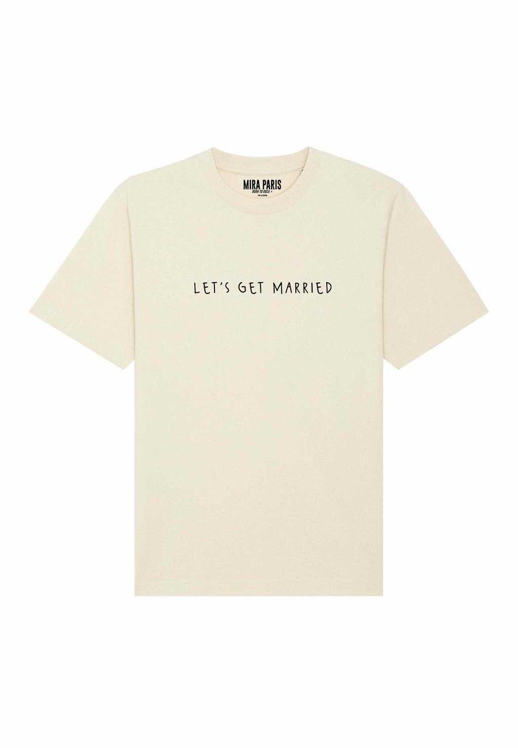

Футболка с принтом LETS GET MARRIED PRINT HEAVYWEIGHT Mira Paris, кремовый