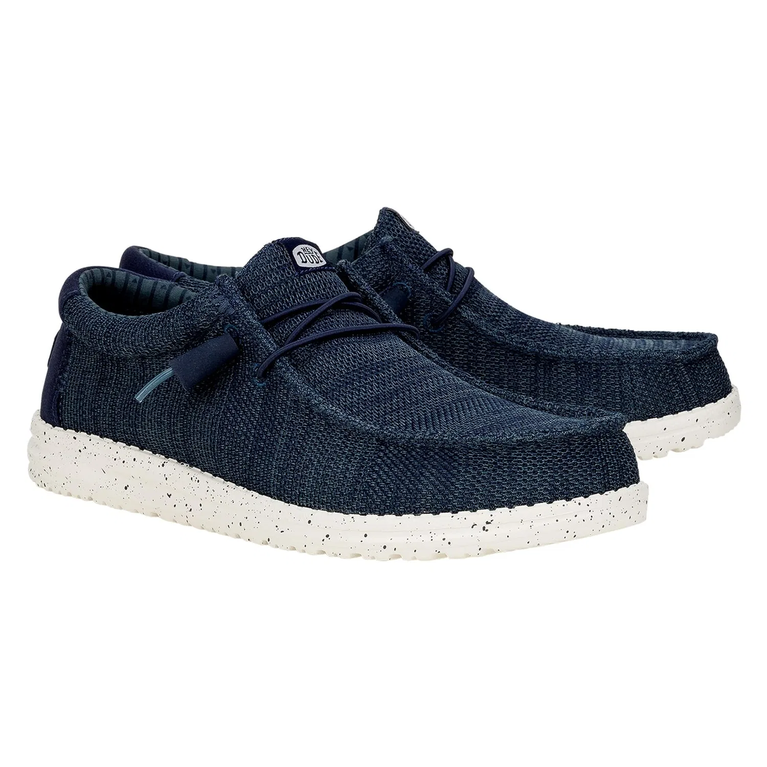 Сникерсы низкие текстильные Wally Stretch Sox, Hey Dude, синий