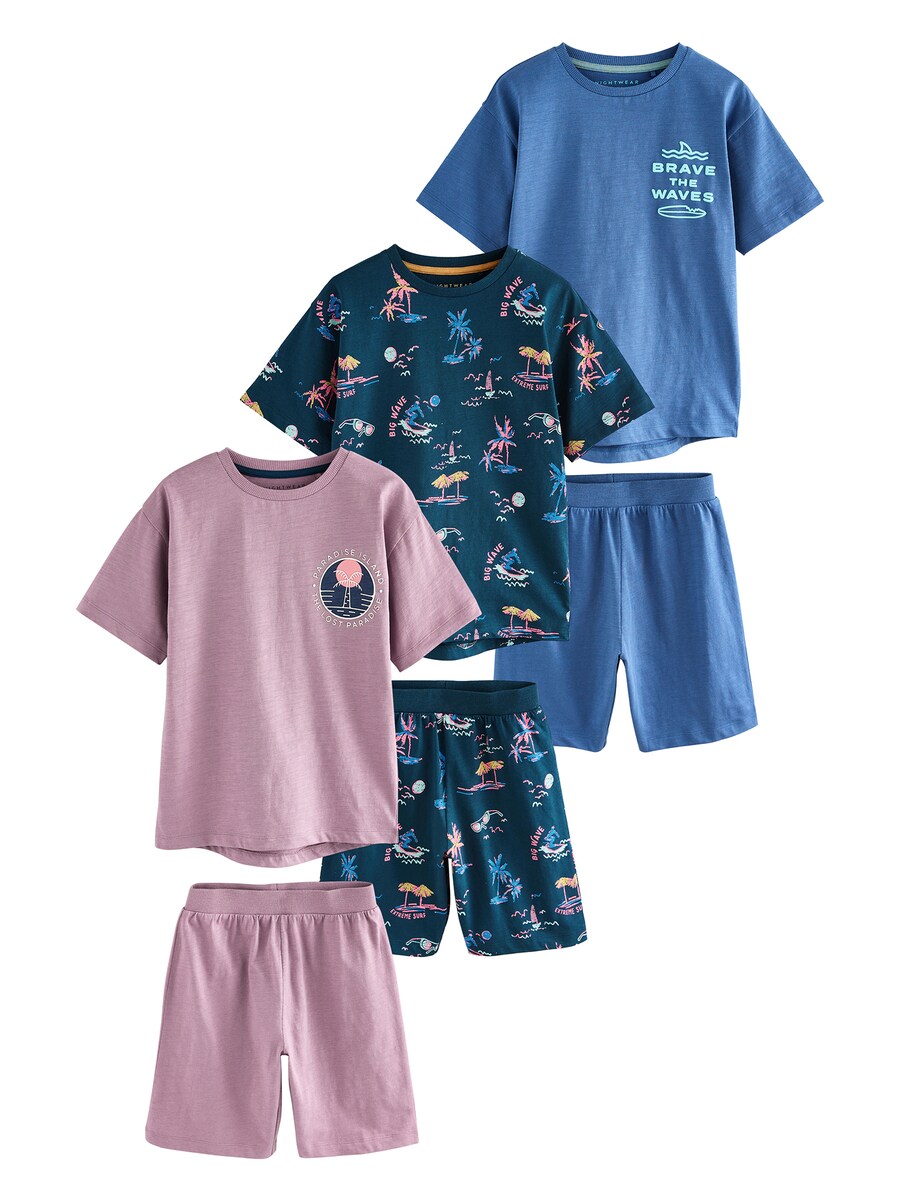 

Пижама Next, цвет Blue/Navy/Mauve