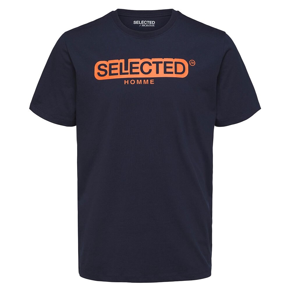 

Футболка Selected Regular Daniel Short Sleeve O Neck, синий