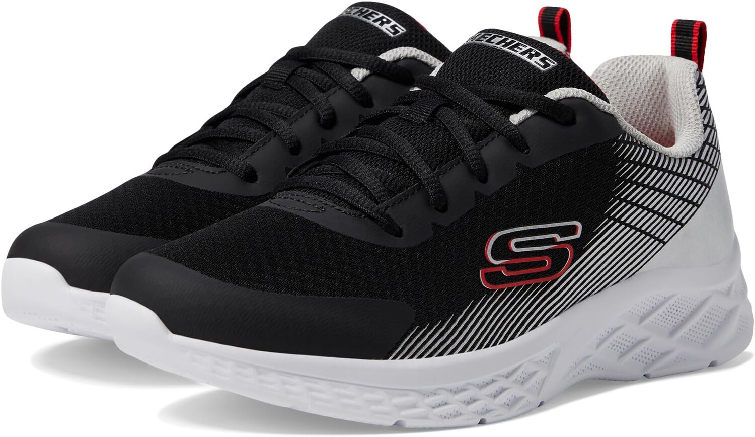 

Кроссовки SKECHERS KIDS Microspec II - Vovrix, цвет Black/Silver/Red