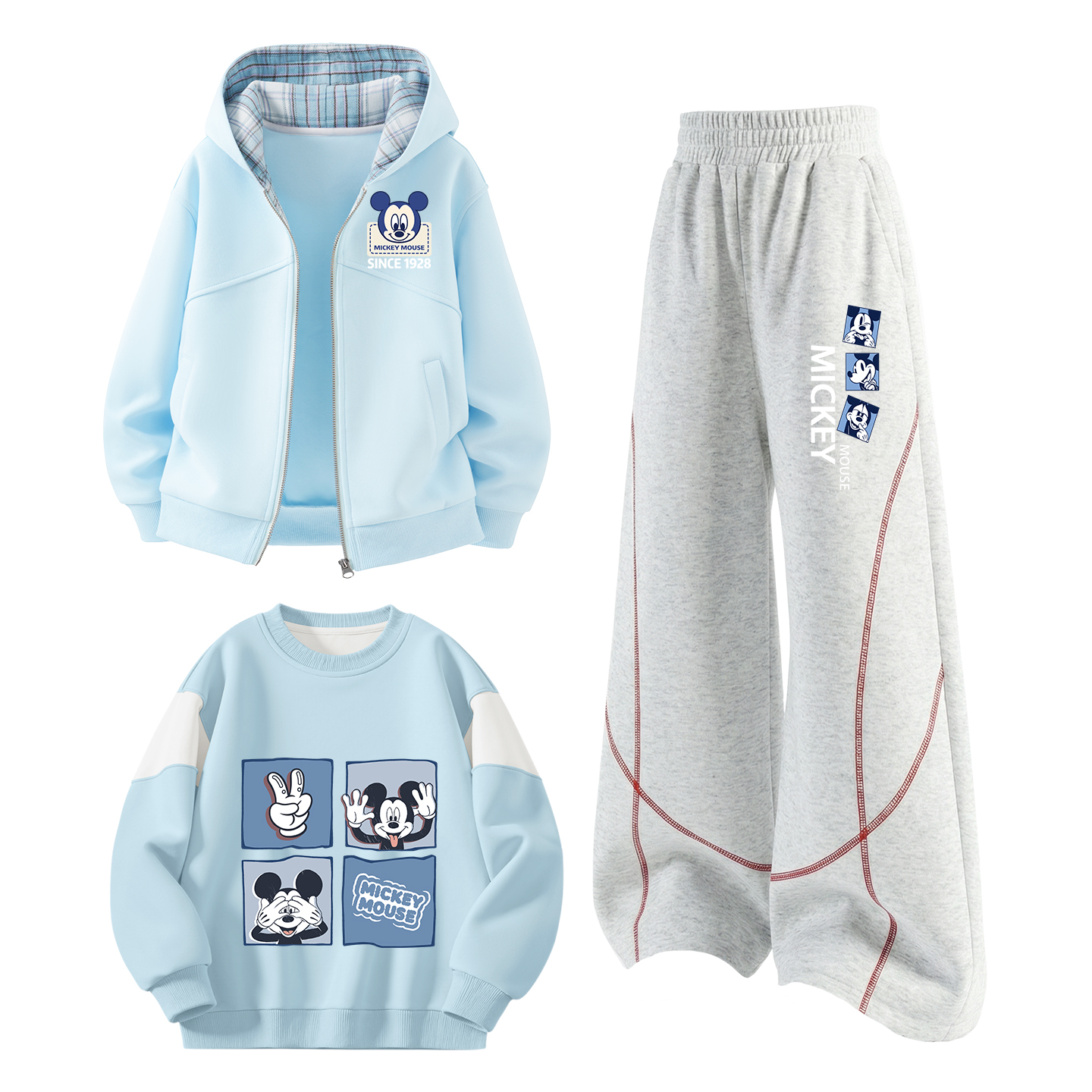 

Детский спортивный комплект Casual из 3 предметов Disney, difang label k pudding синий+difang frame mickey mouse k белый heather серый+difang square block pudding синий