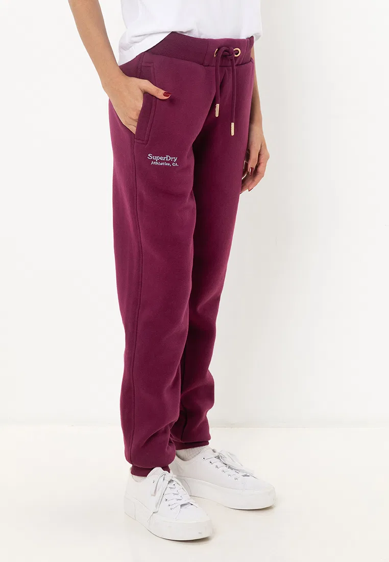 Спортивные брюки, логотип, Essential Superdry, фиолетовый