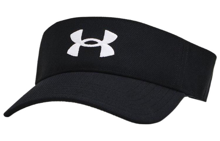 

Under Armour Унисекс черная шапка с защитой от солнца из полиэстера и эластана, Black