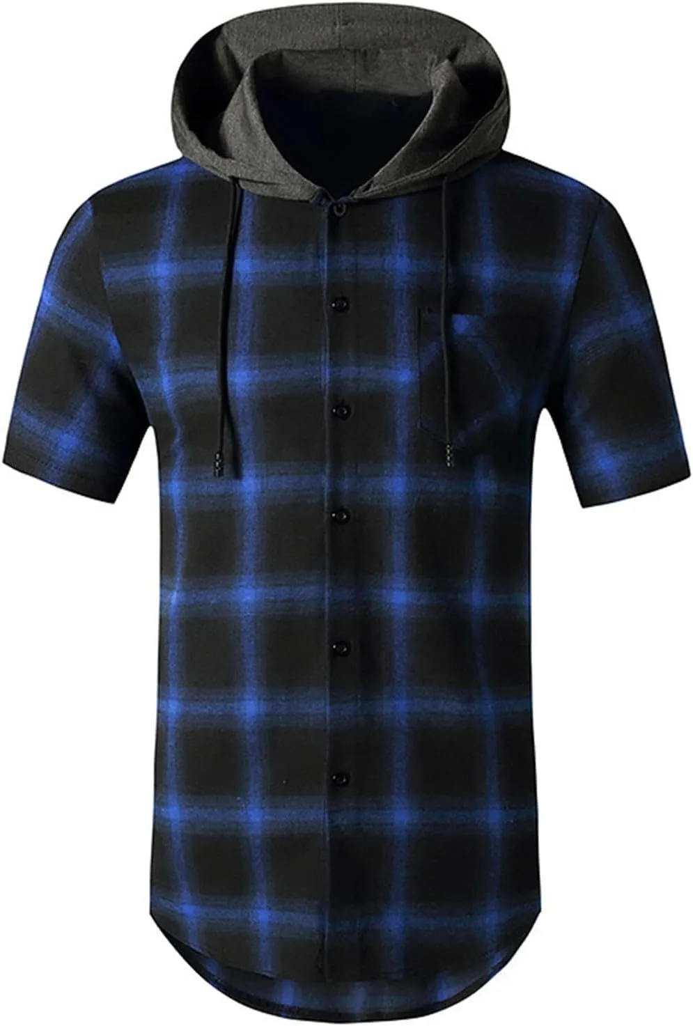 

Фланелевая толстовка с коротким рукавом