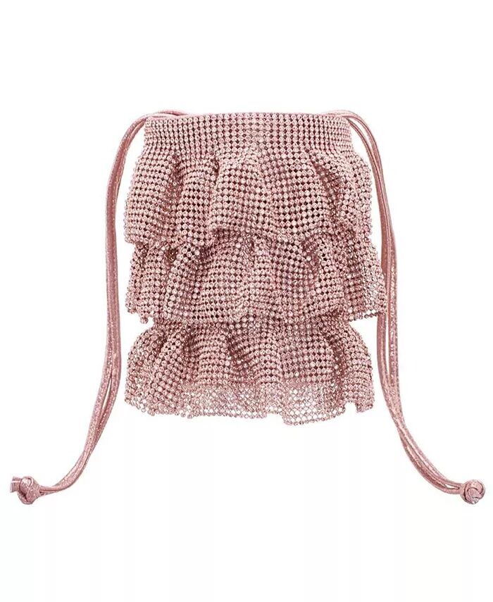

4. Сетчатая сумка Tired Crystal Mesh Nina, золотой