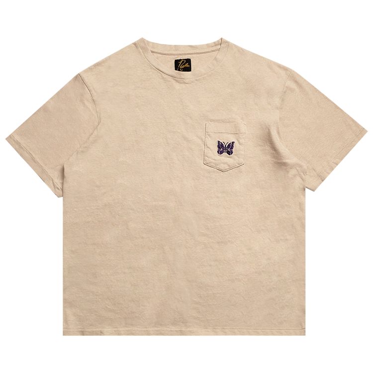 

Футболка Needles Short-Sleeve Pocket Tee 'Oatmeal', желто-коричневый