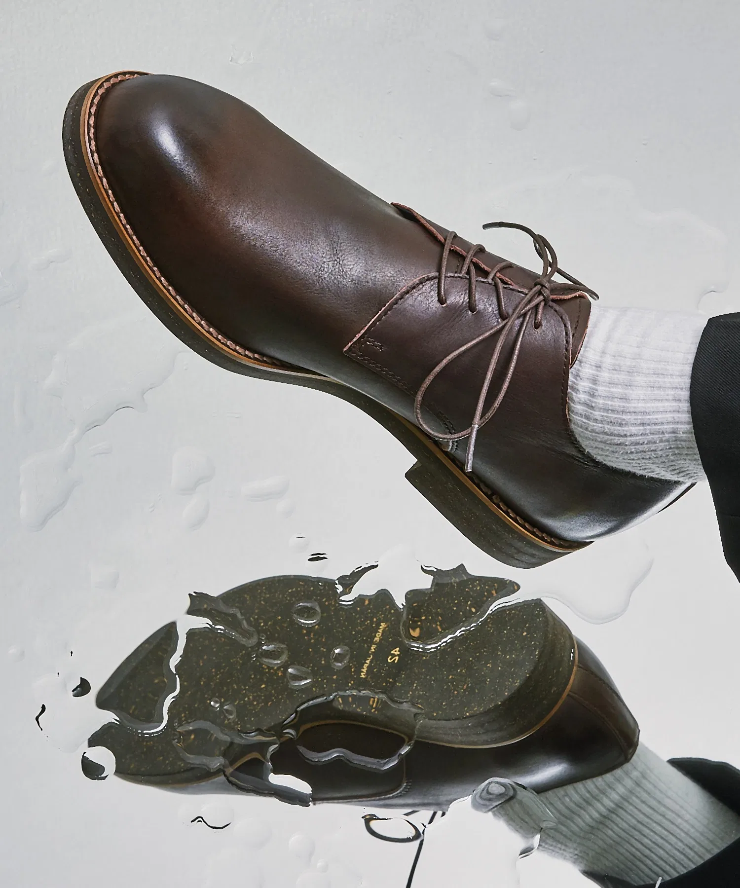 Мужские туфли PADRONE DERBY PLAIN TOE SHOES (WATER PROOF LEATHER)
