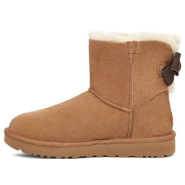 

Кроссовки мини бейли замшевые бант для Ugg, бежевый