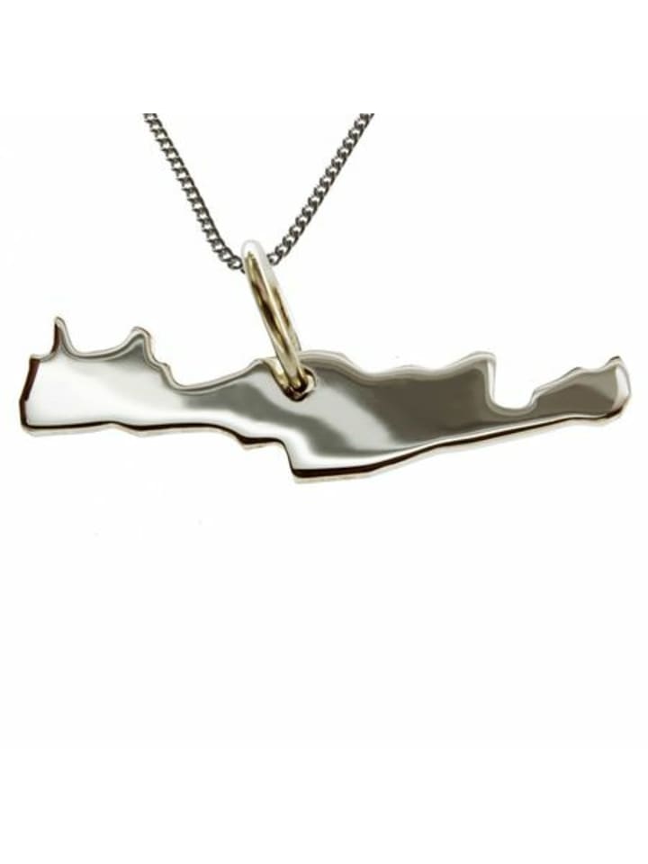 

Schmuckador Колье 50 см + кулон с изображением Крита из чистого серебра 925 пробы