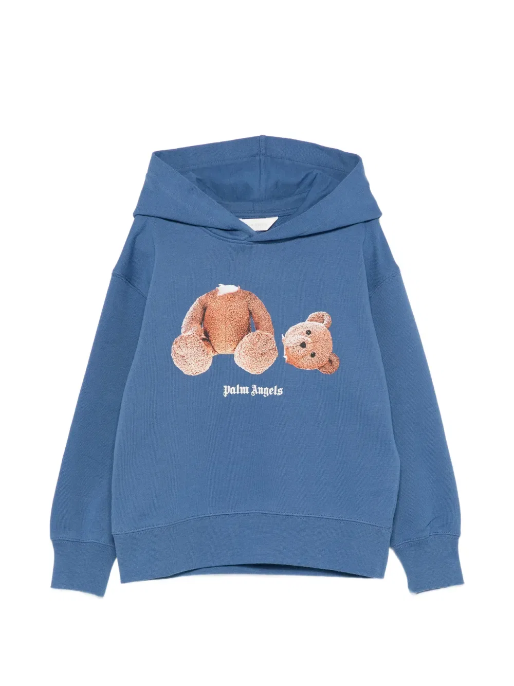 Толстовка с рисунком плюшевого мишки Palm Angels Kids, синий