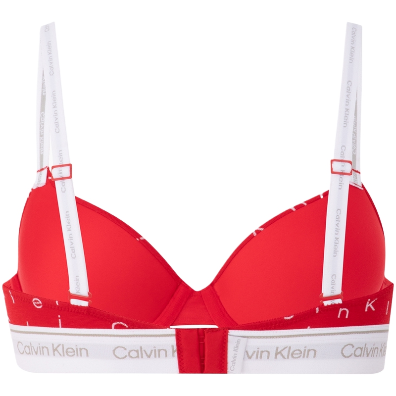 Calvin Klein Женский бюстгальтер гранатово-красного цвета — фото 3