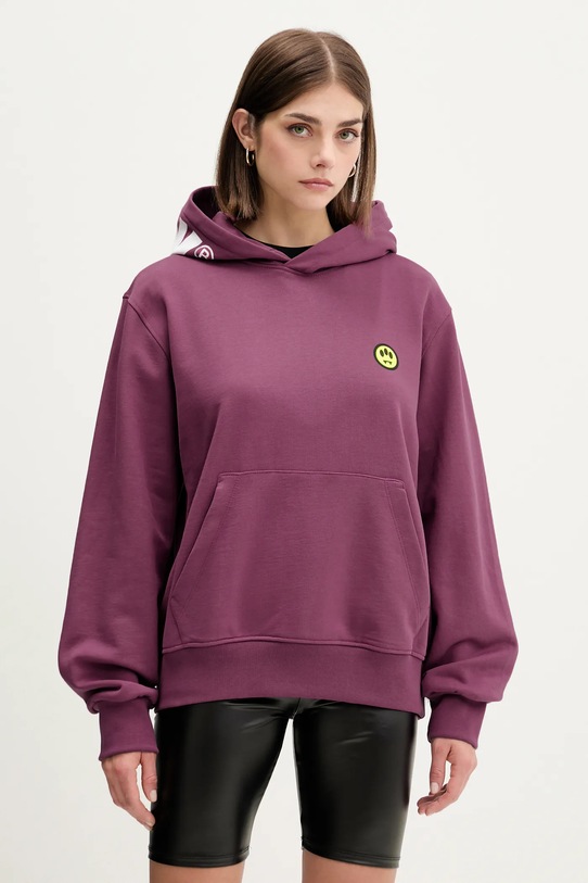 

Хлопковая толстовка Barrow, фиолетовый