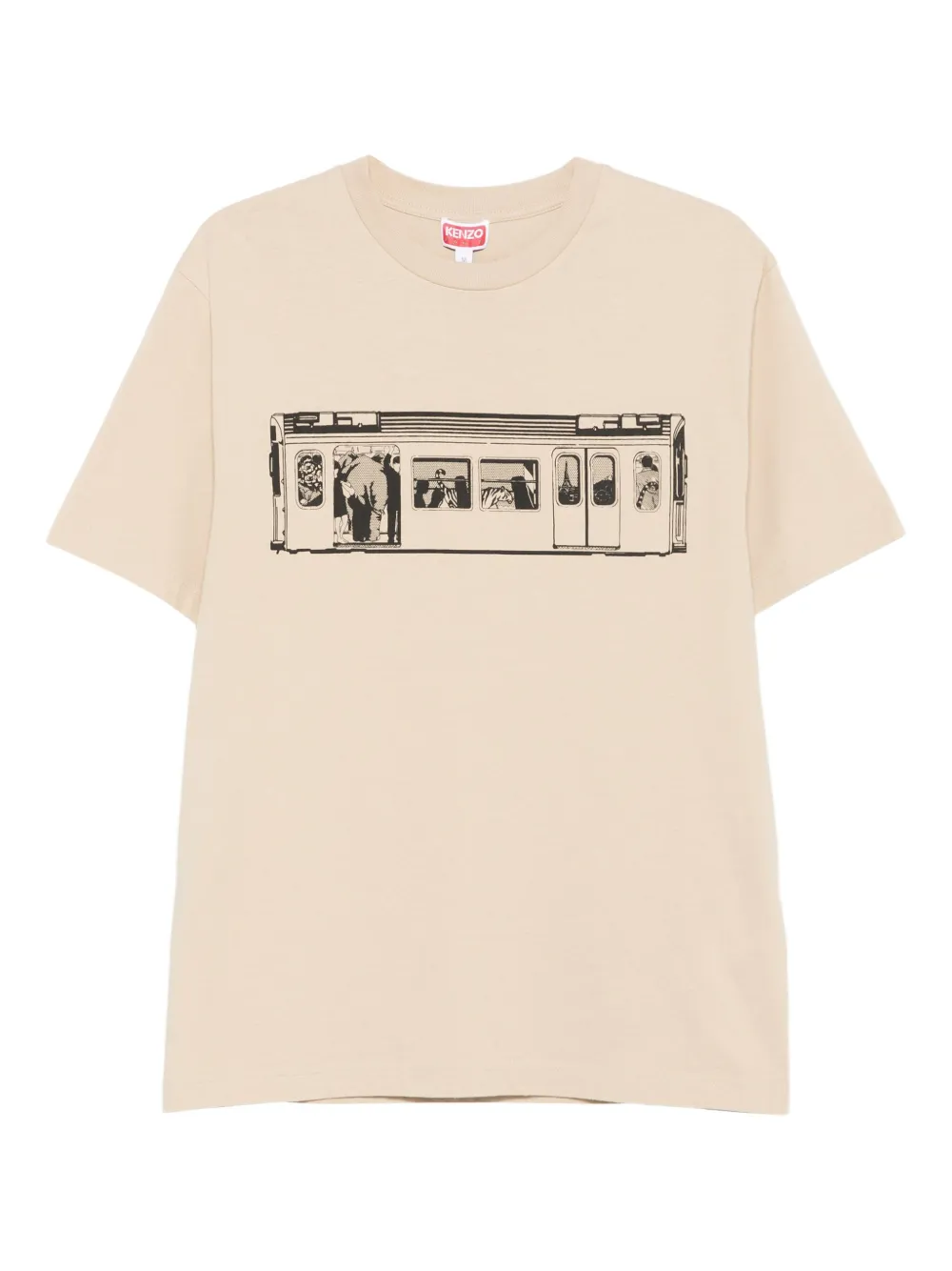 

Футболка с принтом Kenzo, нейтральный