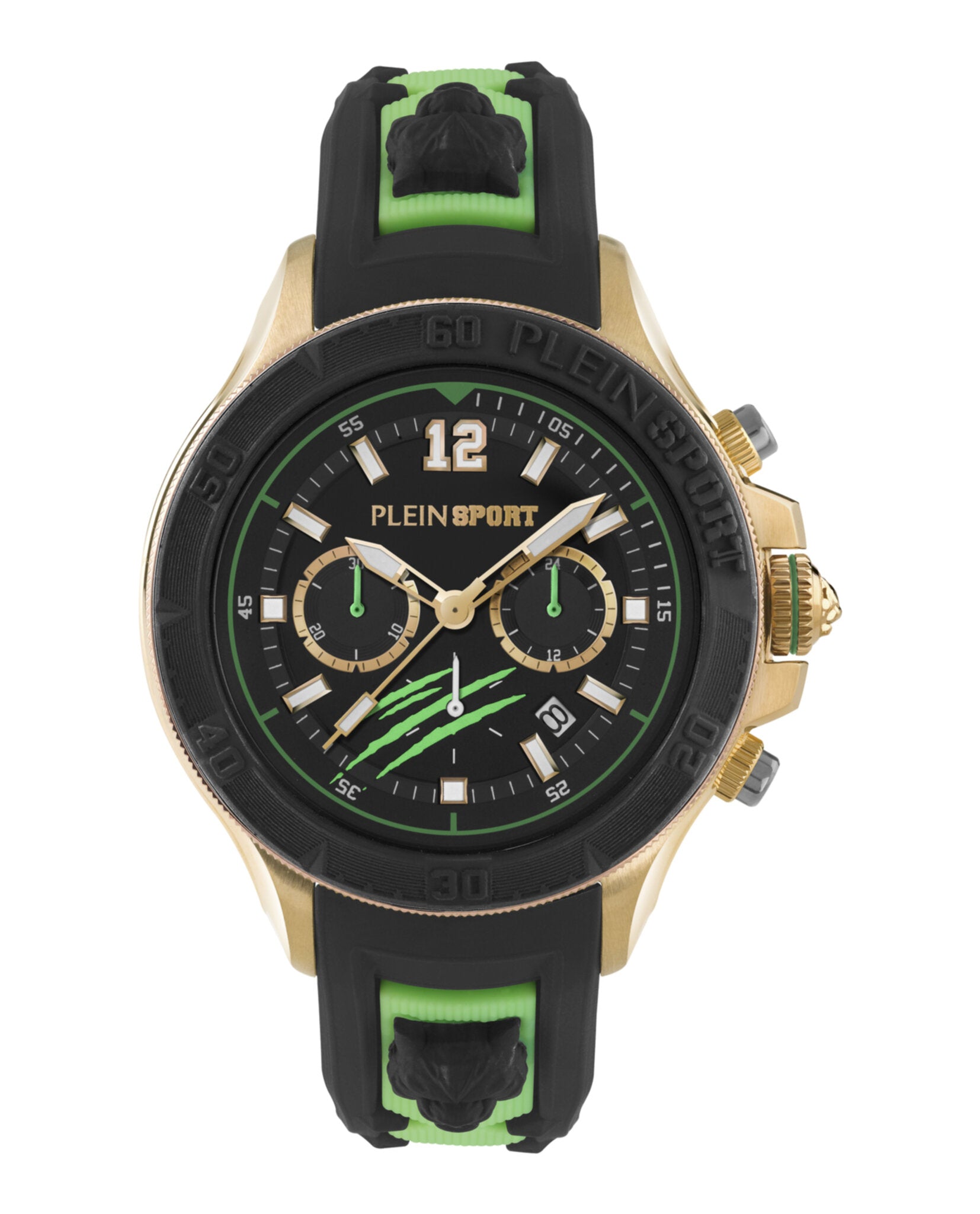 

Часы Warrior Tech PLEIN SPORT, зеленый/золотой/черный