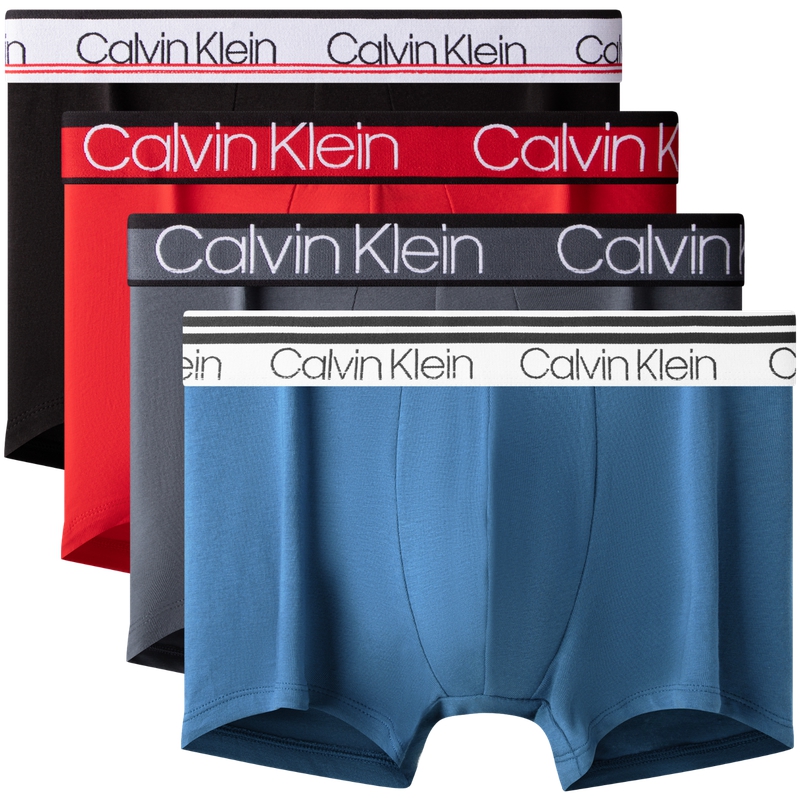 

Трусы мужские 4 шт Calvin Klein, zpe-space черный/carmine/charcoal серый/ocean синий