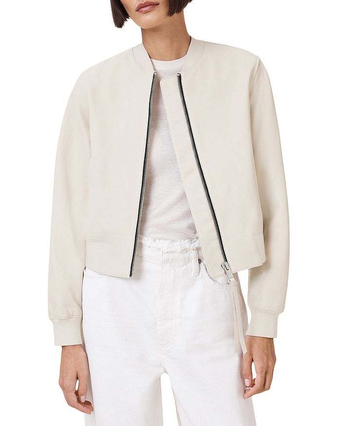 

Кожаная куртка-бомбер Orten ALLSAINTS, белый