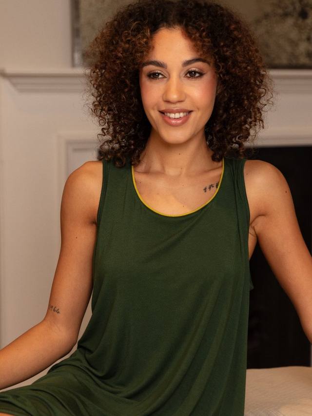 

Беспалый джерси свинг ночная сорочка Cyberjammies, Olive