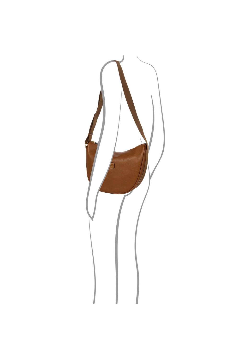 

Кожаная сумка через плечо Life Pelle Luna 35 см BRIC'S, цвет Cognac