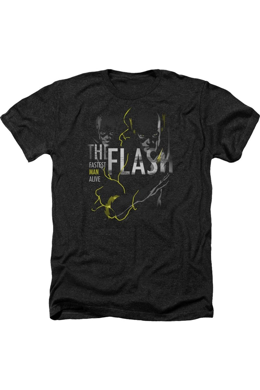 

Футболка DC Comics Flash Bold Flash для взрослых Heather Gildan, черный