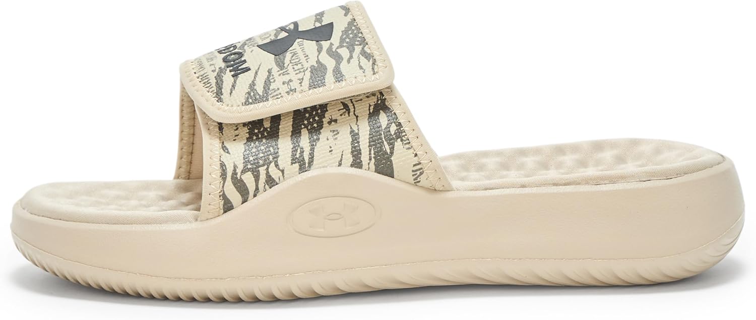 Under Armour мужские сланцы Ignite Pro 8 Freedom, (290) Desert Sand/Federal Tan/Black — фото 2
