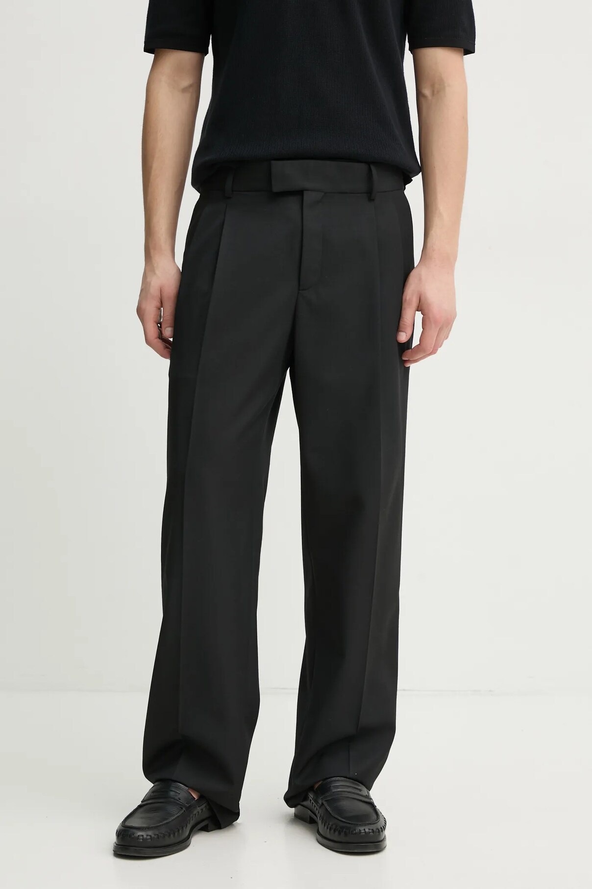 

Брюки из смесовой шерсти Le Pantalon Golfeur Drôle De Monsieur, черный