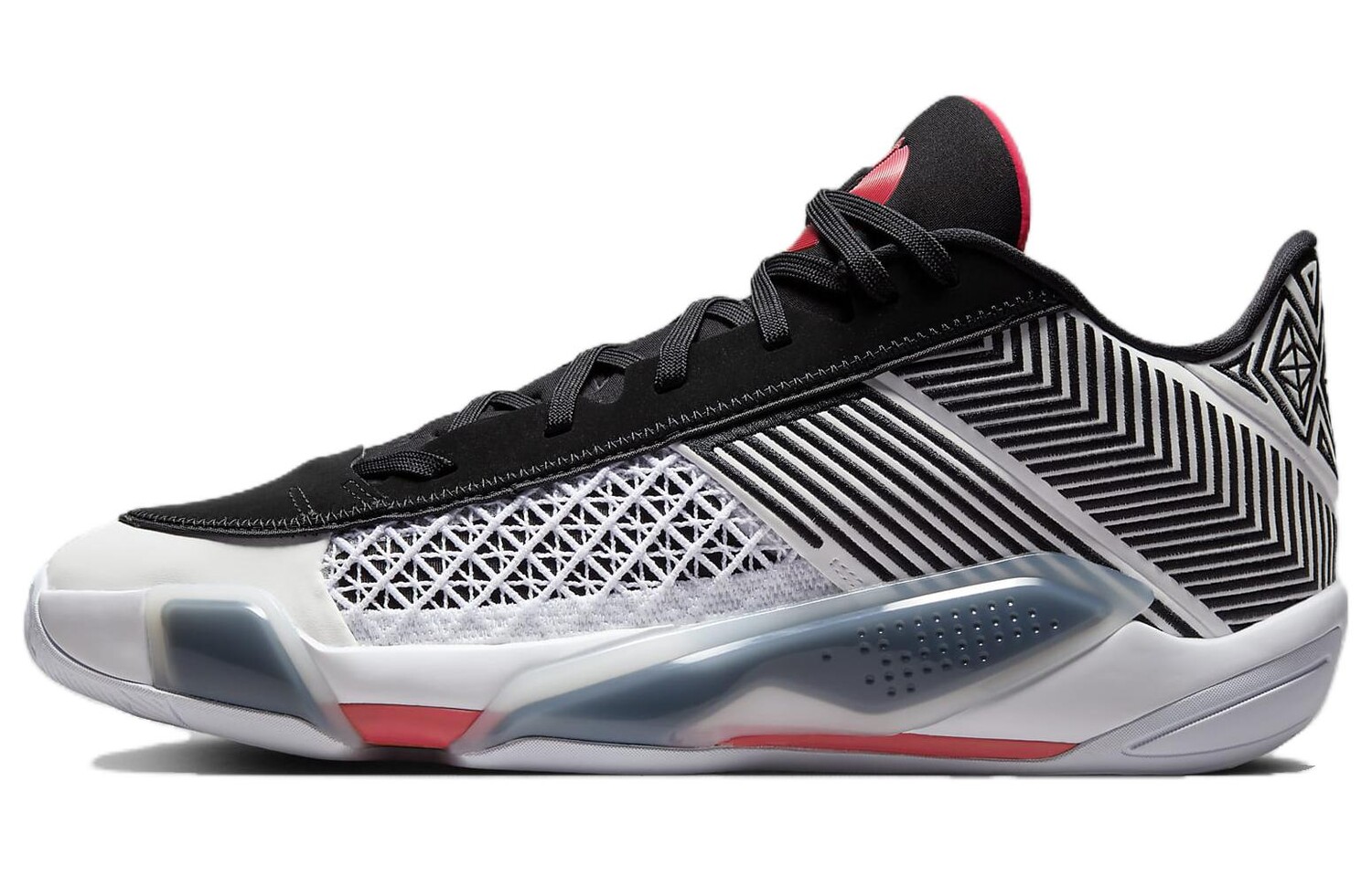 

Баскетбольные кроссовки 38 Low White Siren Red Black Jordan