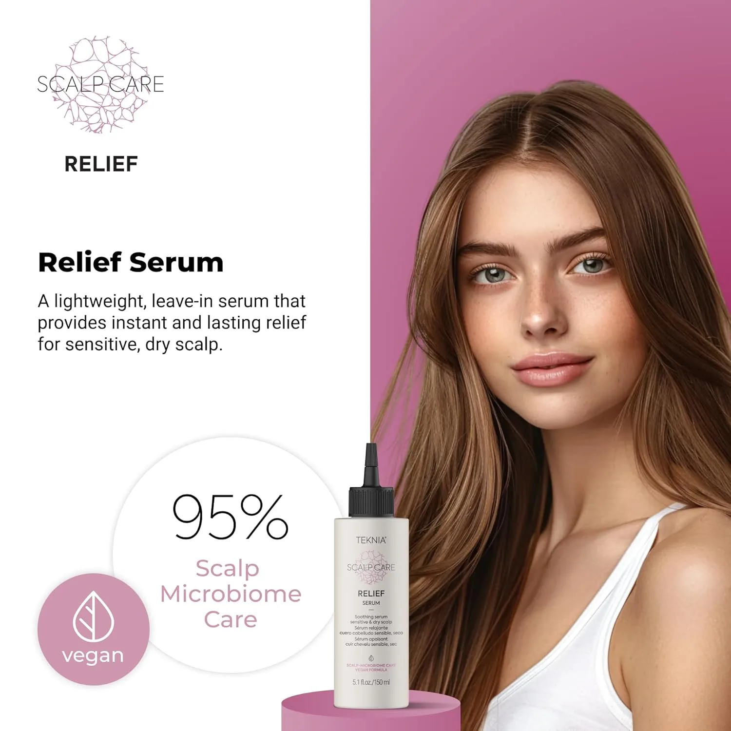 Успокаивающая сыворотка для кожи головы LAKMÉ Teknia Scalp Care Relief, 5,1 жидких унций — фото 2