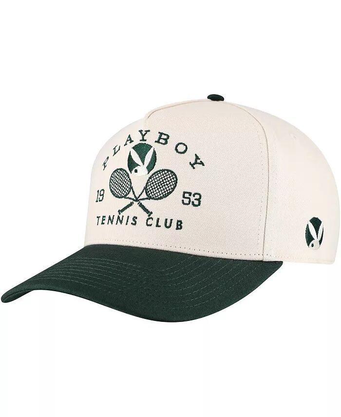

Мужская кремовая, лесная зеленая кепка Playboy Tennis Club A-Frame Adjustable Lids