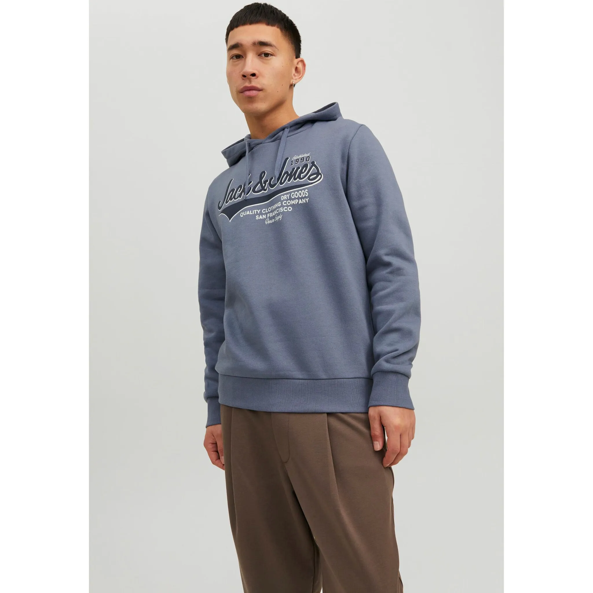 

Толстовка Jack & Jones с капюшоном "LOGO SWEAT HOOD", цвет Flint Stone