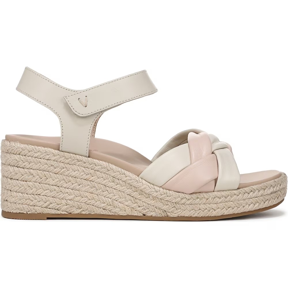 Босоножки на танкетке Saratoga wedge sandal Vionic, cream / cameo rose leather