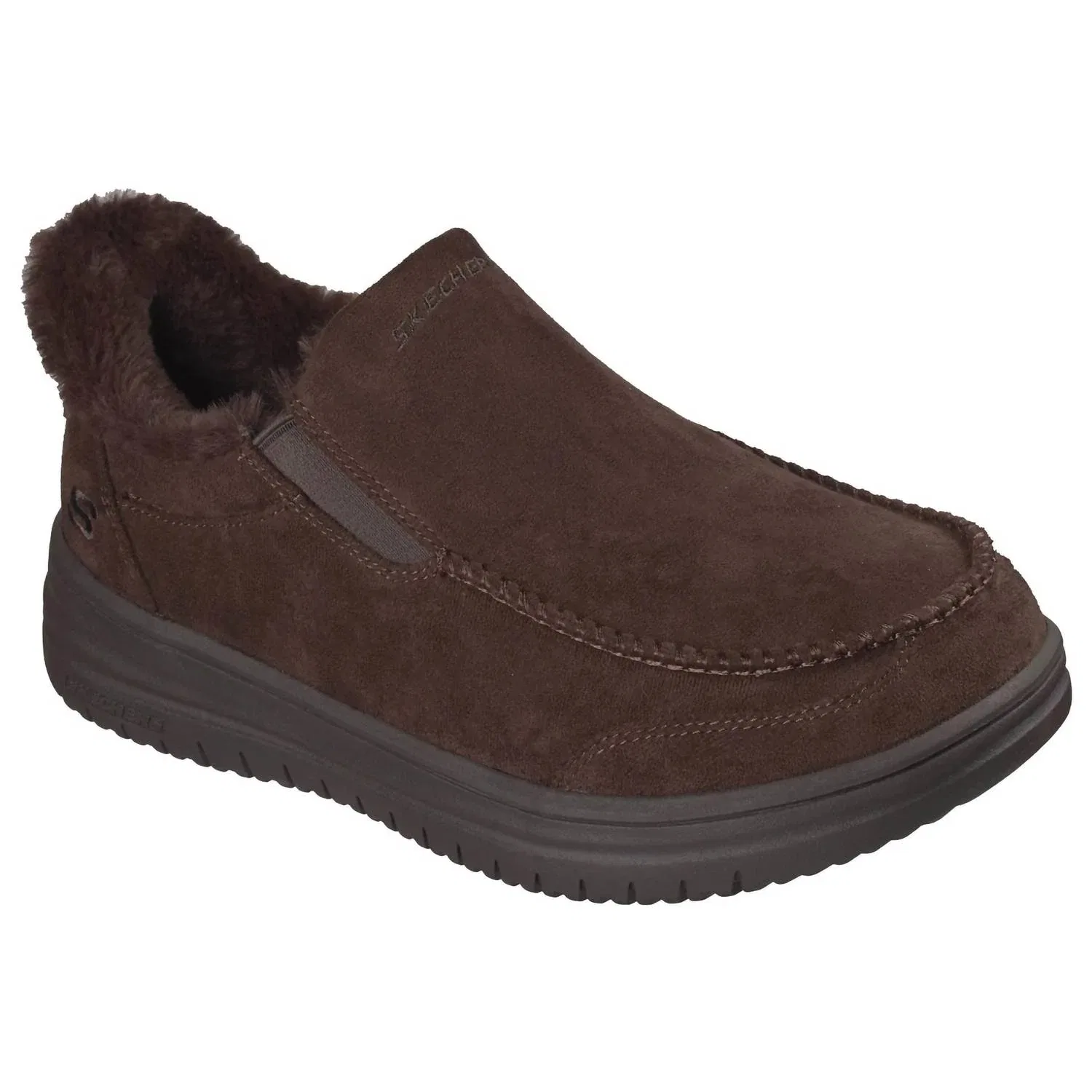 Skechers Мужские слипоны Murette Scofield коричневого цвета