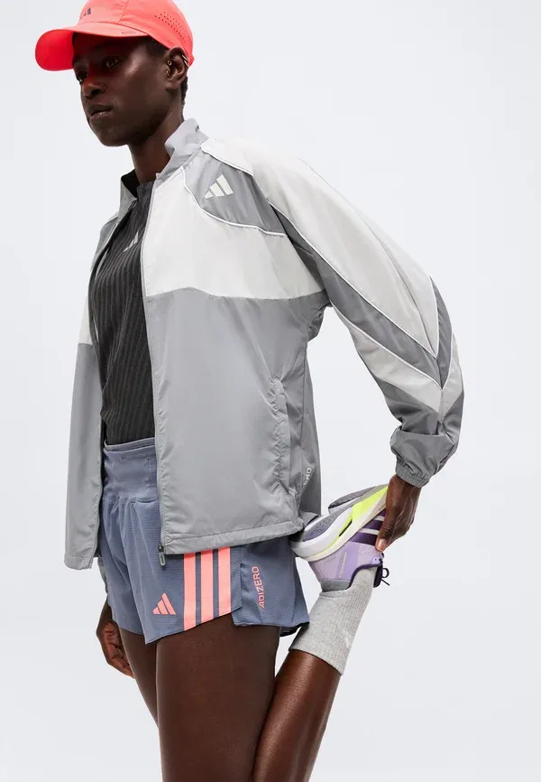 Шорты спортивные Adidas Performance Adizero gel, оникс/солар турбо — фото 4