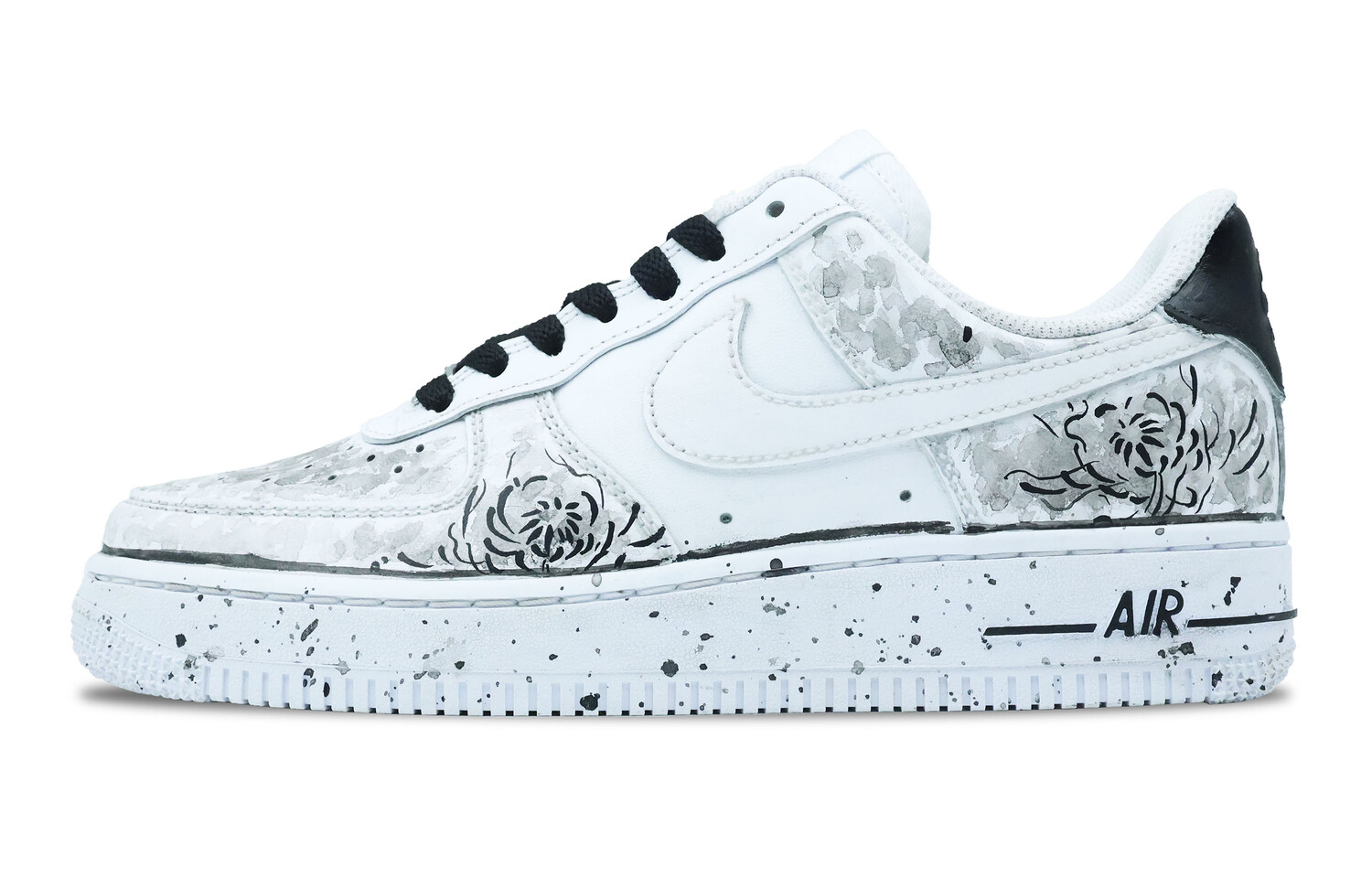 

Кроссовки Nike Air Force 1 Skateboarding Shoes Unisex Low-top White/black/gray, белый