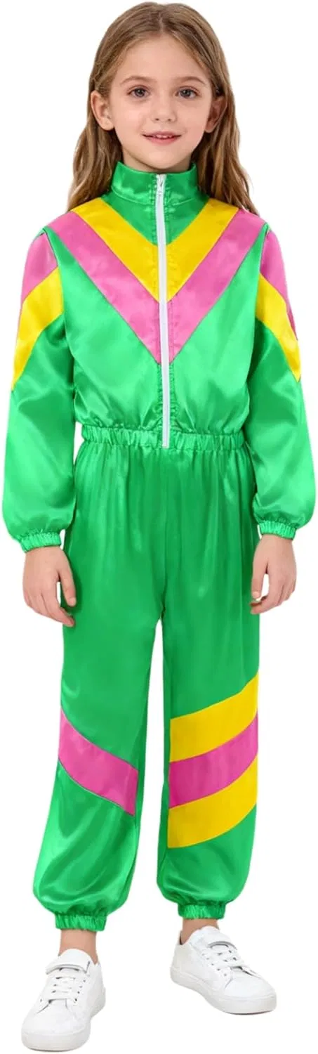Детский спортивный костюм ретро Winnrchan, цвет Green