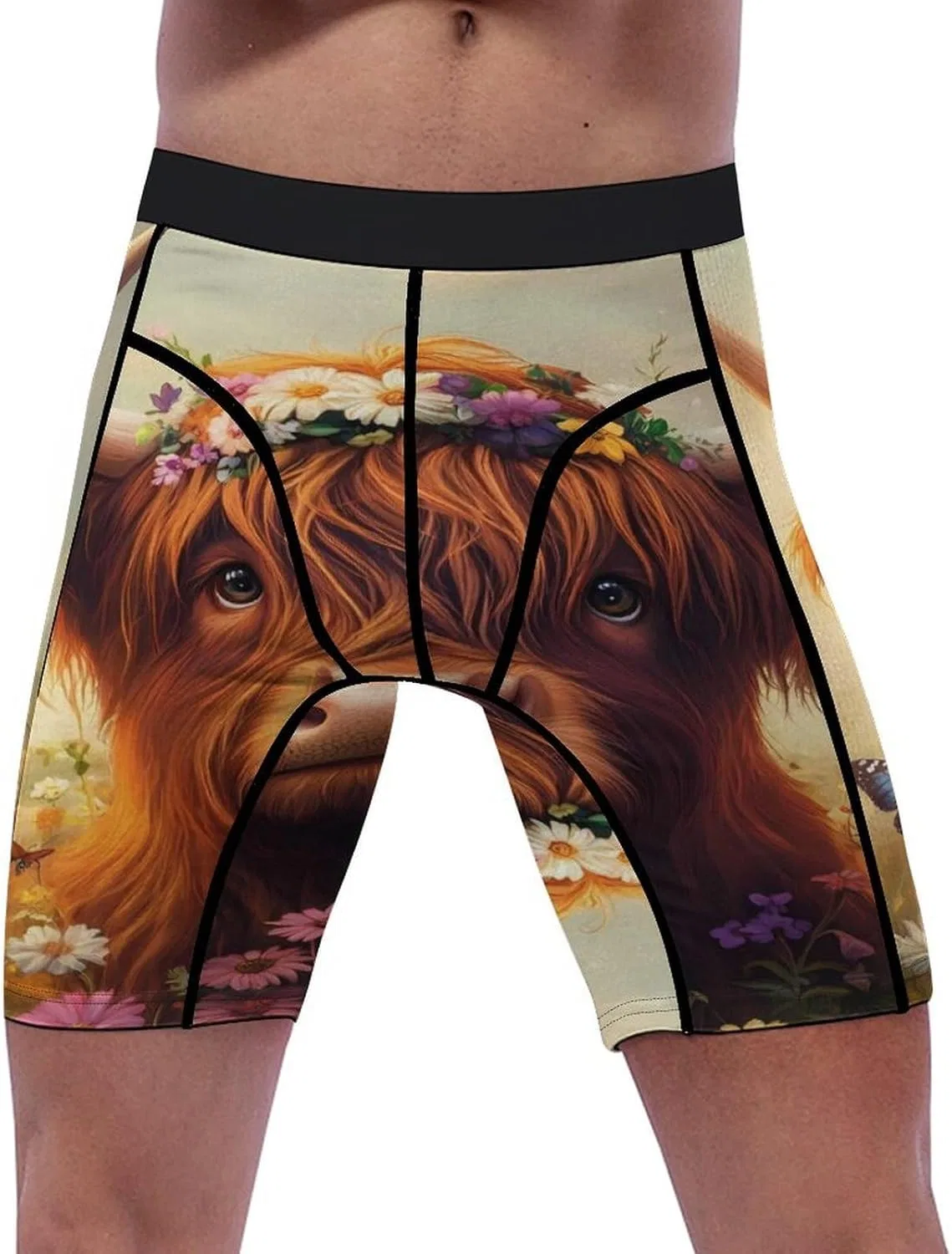 Боксеры Highland Cow, Спортивные шорты, Style