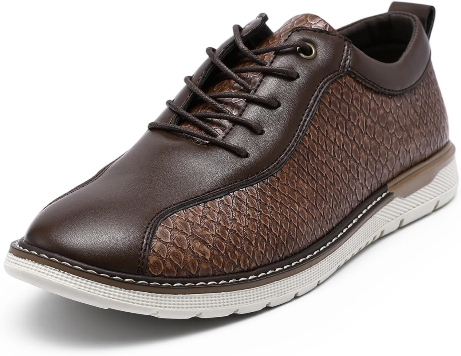 

Мужские туфли Allthemen, деловые повседневные оксфорды для мужчин, темно-коричневый