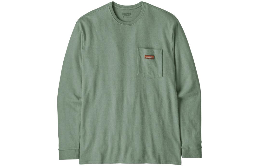Мужская футболка с длинными рукавами Patagonia, Beeswax Tan/Beeswax Tan — фото 3