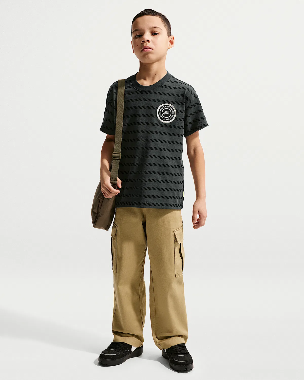 Детская футболка Max90 Nike Sportswear, Dark Smoke Grey — фото 4