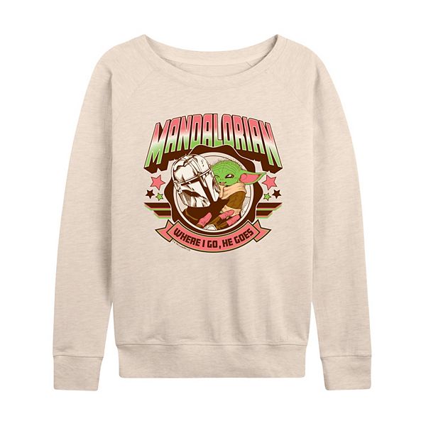 

Женская футболка с длинным рукавом The Mandalorian Where I Go, He Goes Star Wars