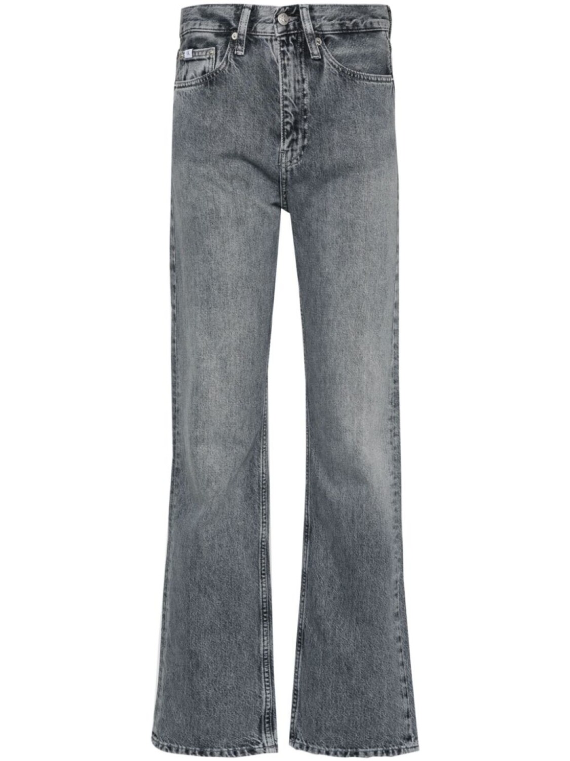 

Calvin Klein Jeans прямые джинсы с завышенной талией, серый