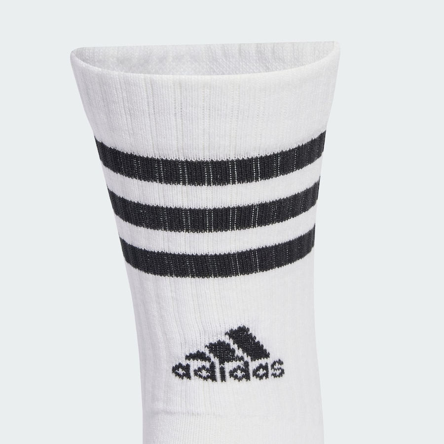 Спортивные носки ADIDAS PERFORMANCE 3-Stripes Cushioned Crew 3 Pairs, белый — фото 3