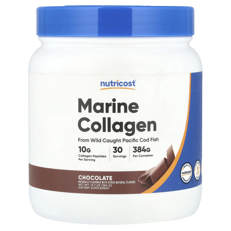 

Nutricost, Морской коллаген, шоколад, 384 г (13,7 унции)