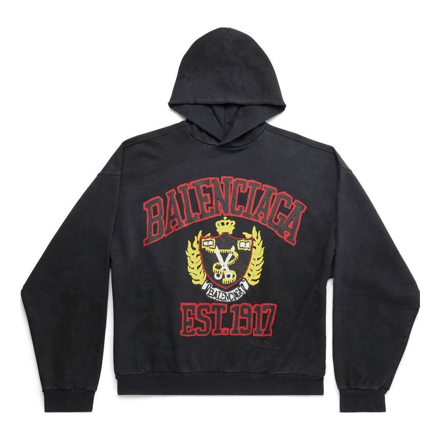 

Худи Balenciaga DIY College Hoodie 'Black', черный