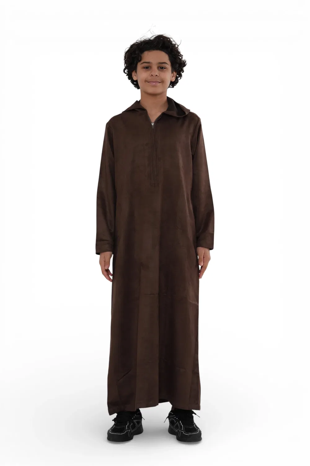 Arabic Thobes Детская коричневая марокканская джубба-халат для мальчиков на Ид - K-HM12