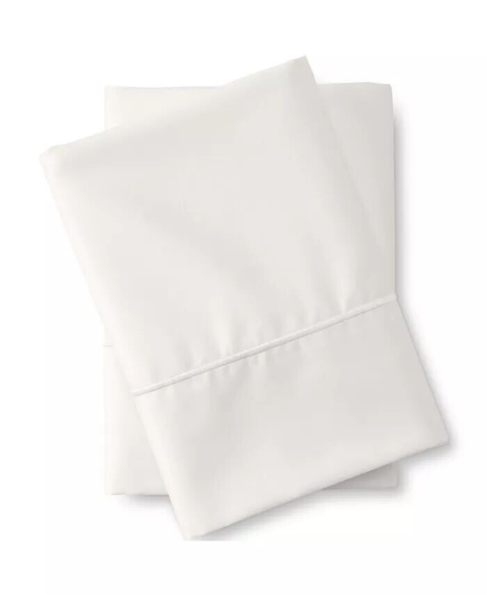 

Сатиновые наволочки из хлопка премиум-класса Supima плотностью 400 нитей без железа Lands' End, слоновая кость