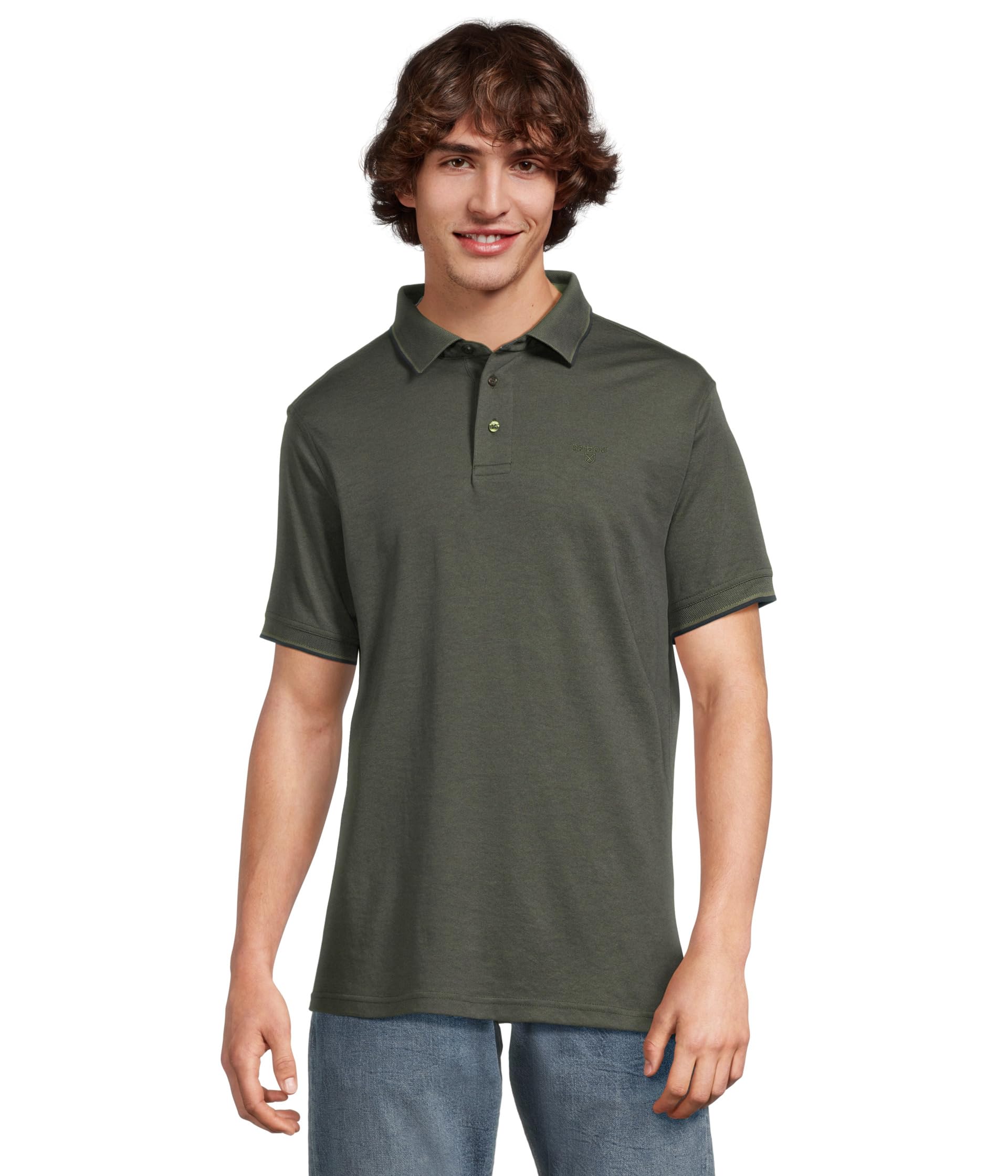 

Поло Barbour Heydon Performance Polo, оливковый